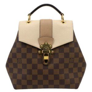 Louis Vuitton  Clapton Damier Ebene Backpack Bag Beige